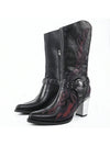 European High-End Personality High-Top Boots: Retro Style for Women