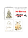 Charming Winter Wonderland: Set of 3 Canvas Prints for Festive Home Decor