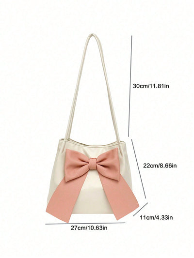 Stylishly Chic: Large Capacity Bucket Shoulder Bag for Women - Perfect for Daily Use