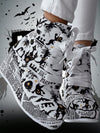 Cute and Cozy: Cartoon Print Zipper Wedge Boots for Autumn/Winter