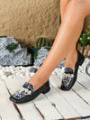 Chic Metal Decor Loafers: The Perfect Blend of Style and Comfort