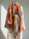 Lotus Floral Bliss Imitation Cashmere Scarf: A Versatile Fashion Essential for Fall/Winter