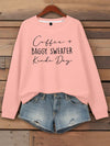 Trendy Letter Printed Round Neck Hoodie for Women - Perfect Blend of Comfort and Style