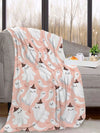 Cozy Halloween Flannel Print Blanket for Bedding and Sofa Decor