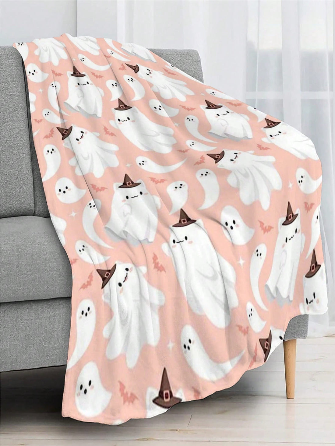 Upgrade your Halloween decor with our Cozy Flannel Print Blanket. Perfect for your bed or sofa, the soft feel and spooky design will instantly add a cozy and festive touch to any room. Made with premium materials, this blanket is both stylish and comfortable for all your Halloween snuggles.