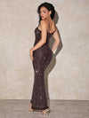 Sparkling Elegance: Bodycon Maxi Dress for Stunning Party Looks