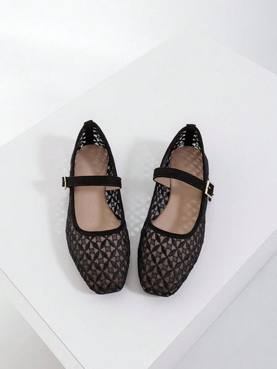 Chic Hollow-Out Mesh Slip-On Loafers for Effortless Style – Perfect for Casual, Party, and Office Wear