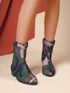 Camouflage Platform Comfort: Stylish Mid-Calf Hiking Boots