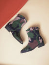 Camouflage Platform Comfort: Stylish Mid-Calf Hiking Boots