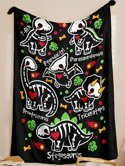 Dino-Mite Fleece Blanket: A Stylish and Cozy Home Decor Gift For Loved Ones