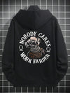 Mens' Cozy Skull Print Hoodie: Stay Warm in Style this Autumn/Winter