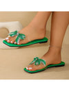 Summer Sparkle: Rhinestone-Decorated Slip-On Flat Sandals for Women