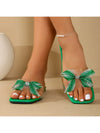 Summer Sparkle: Rhinestone-Decorated Slip-On Flat Sandals for Women