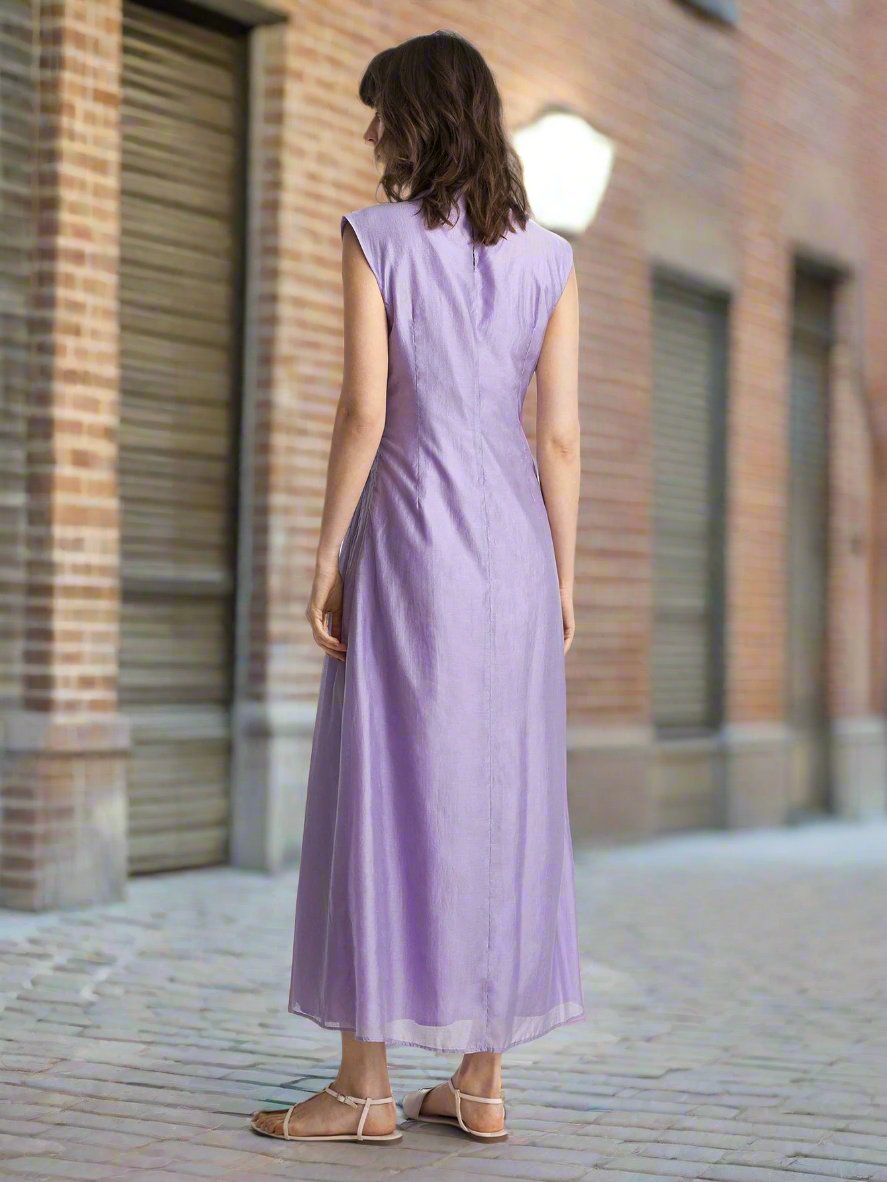 Stay stylish and comfortable in our Elegant Summer Pleated Sleeve Dress for Women. With its pleated sleeves and lightweight fabric, this dress offers 100% style and breathability. Perfect for any summer occasion, our dress is the ultimate blend of elegance and comfort.