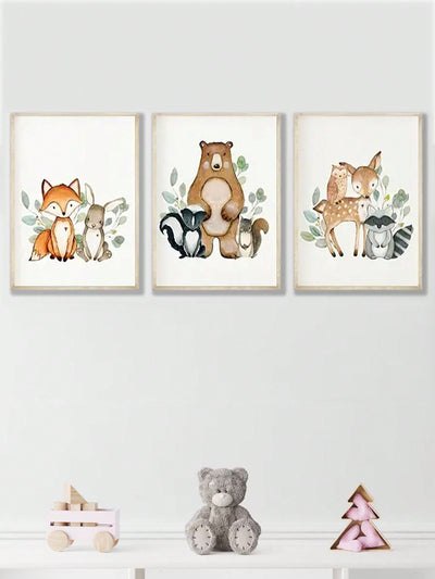 Nature's Cutest Creatures: Frameless Posters for Home Decoration