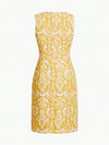 Chic and Stylish: Allover Print Notch Neck Split Hem Dress