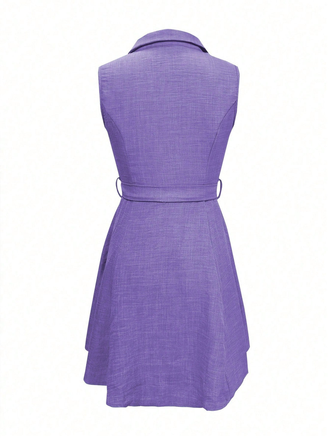 Introducing the Effortless Elegance women's summer pleated sleeveless casual shirt dress. Perfect for any occasion, this dress effortlessly combines elegance and comfort. With its pleated design and sleeveless style, you'll feel stylish and cool all summer long. Upgrade your wardrobe with this must-have dress.