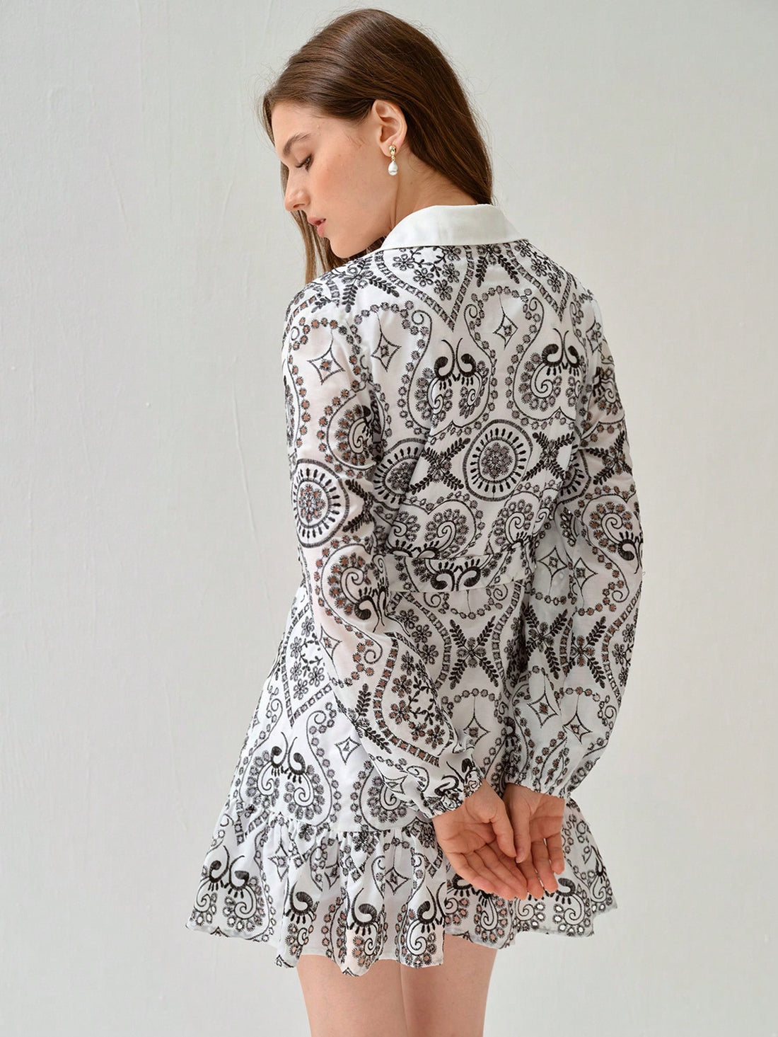 Transform your spring and summer wardrobe with our Chic Hollow-Out Embroidered Button-Front Shirt Dress. Featuring delicate embroidery and a stylish button-front design, stay cool and on-trend all season long. Perfect for any occasion, this dress is a must-have for the fashion-forward.