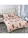 Geometric Floral Flannel Duvet Cover Set: Cozy Luxury for Home and Hotel