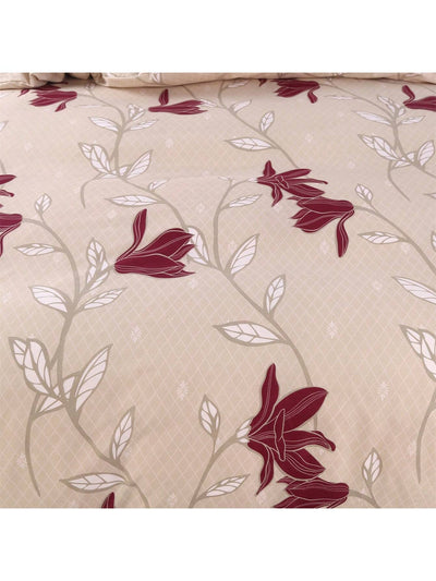 Geometric Floral Flannel Duvet Cover Set: Cozy Luxury for Home and Hotel