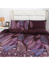 Cozy Geometric Floral Flannel Bedding Set - 3pcs Duvet Cover & Pillowcases