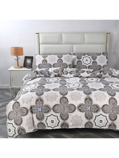 3 Piece Floral Geometric Printed Duvet Cover Set - Add Style to Your Bedroom