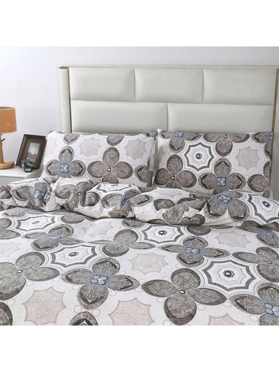 3 Piece Floral Geometric Printed Duvet Cover Set - Add Style to Your Bedroom