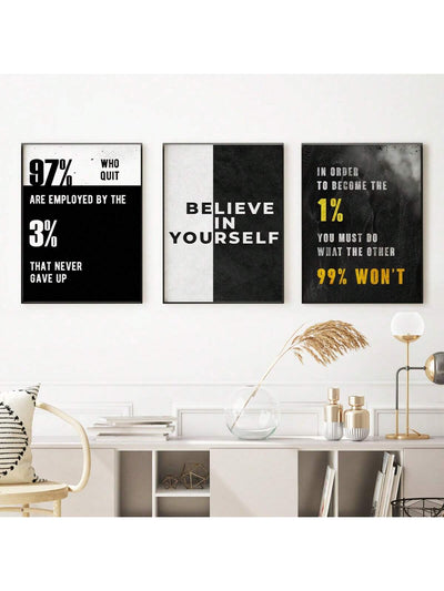 Vibrant Motivational Canvas Prints: Elevate Your Space with Uplifting Quotes