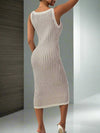 Essence of Elegance: Women's Fitted Sleeveless Knit Dress