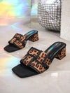 Stylish Leopard Print Thick Heel Sandals for Fashion Forward Women