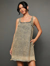 Trendy Acid Wash Mini Dress - Premium Cotton Denim for Effortless Style