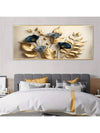 Elegant Gold Leaf Frameless Canvas Art - Modern Masterpiece for Home & Office Décor (Unframe)