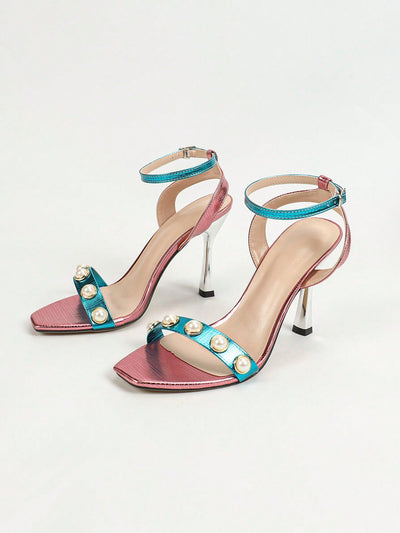 Radiant Reflections: High-End 3D Iridescent Sandals for Elegant Summer Style