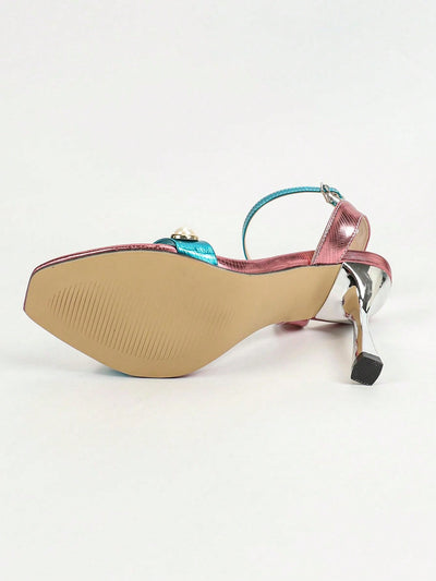 Radiant Reflections: High-End 3D Iridescent Sandals for Elegant Summer Style