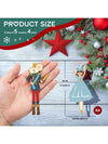 Festive Cheer: 12-Piece Wooden Nutcracker Ornament Set for Holiday Magic