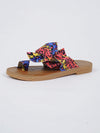 Rainbow Bowknot Massage Bottom Beach Sandals: Feel Comfortable and Stylish