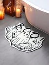 Spooktacular Ghost Plush Doormat – Halloween Non-Slip & Absorbent Rug