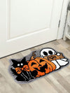 Spooktacular Ghost Plush Doormat – Halloween Non-Slip & Absorbent Rug