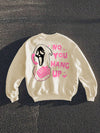 Skull Letter Print Drop Shoulder Sweatshirt for Men