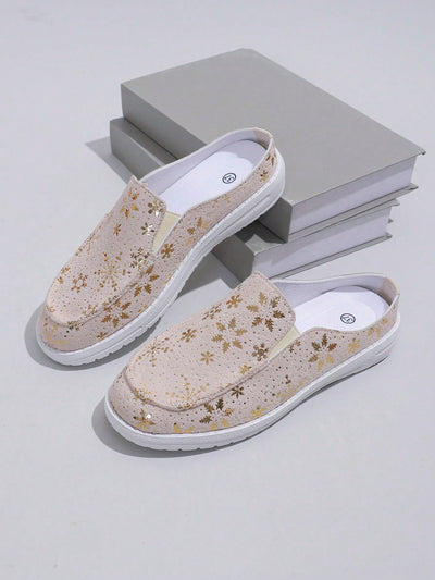 Sparkling Snowflake Slip-Ons: Stylish and Sporty Casual Shoes