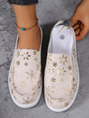 Sparkling Snowflake Slip-Ons: Stylish and Sporty Casual Shoes