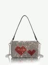 Chic Y2K Diamond Love Evening Bag: Perfect for Parties, Prom, and Date Nights