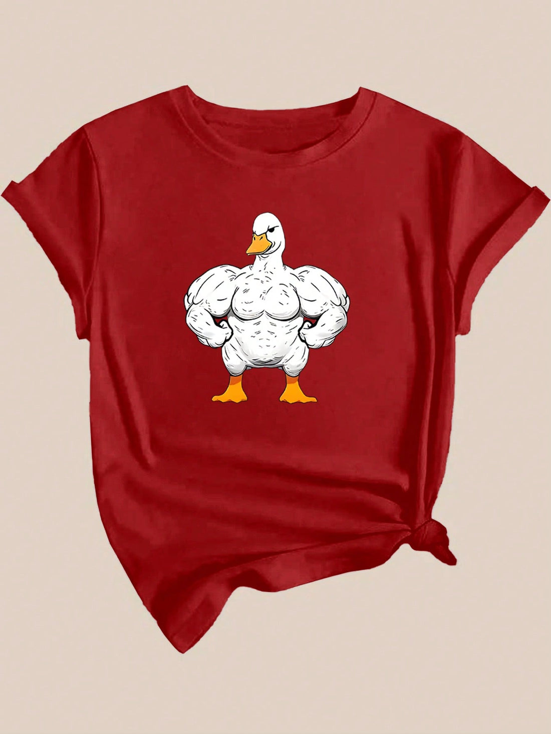 This Quirky Duck Print Casual T-Shirt for Women is the perfect addition to your wardrobe for your spring adventures. With its fun and unique duck print design, it adds a touch of personality to any outfit. Made for comfort and durability, it's also great for your daily sports activities. Get yours now and stand out from the crowd!