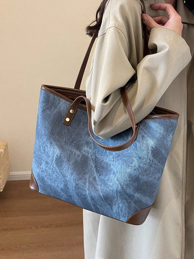 Vintage Ombre Leather Tote Bag: The Ultimate Large Size Women's Handbag