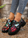 Stylish & Comfortable: Plus Size Women's Printed High Heel Casual Shoes