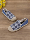 Chic Color Block Plaid Slip-On Sneakers - Versatile Casual Footwear for Everyday Adventures