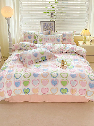 Soft and Breathable Printed Duvet Set: Elevate Your Bedroom with 3pcs Bedding Set