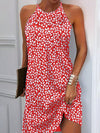 Chic Allover Print Halter Dress - Effortless Style for Any Occasion!