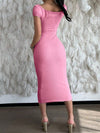 Ultimate Summer Glam: Women's Open Shoulder Bodycon Dress