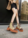 Retro Style Lace-Up Ankle Boots - Embrace the Autumn/Winter Season in Style!